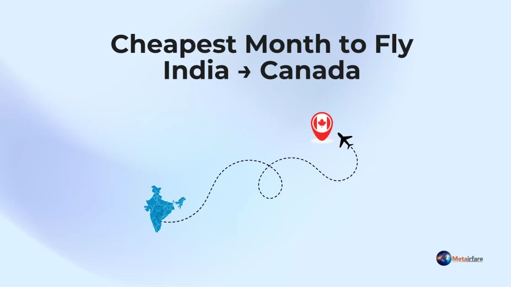 Cheapest Month to Fly India → Canada