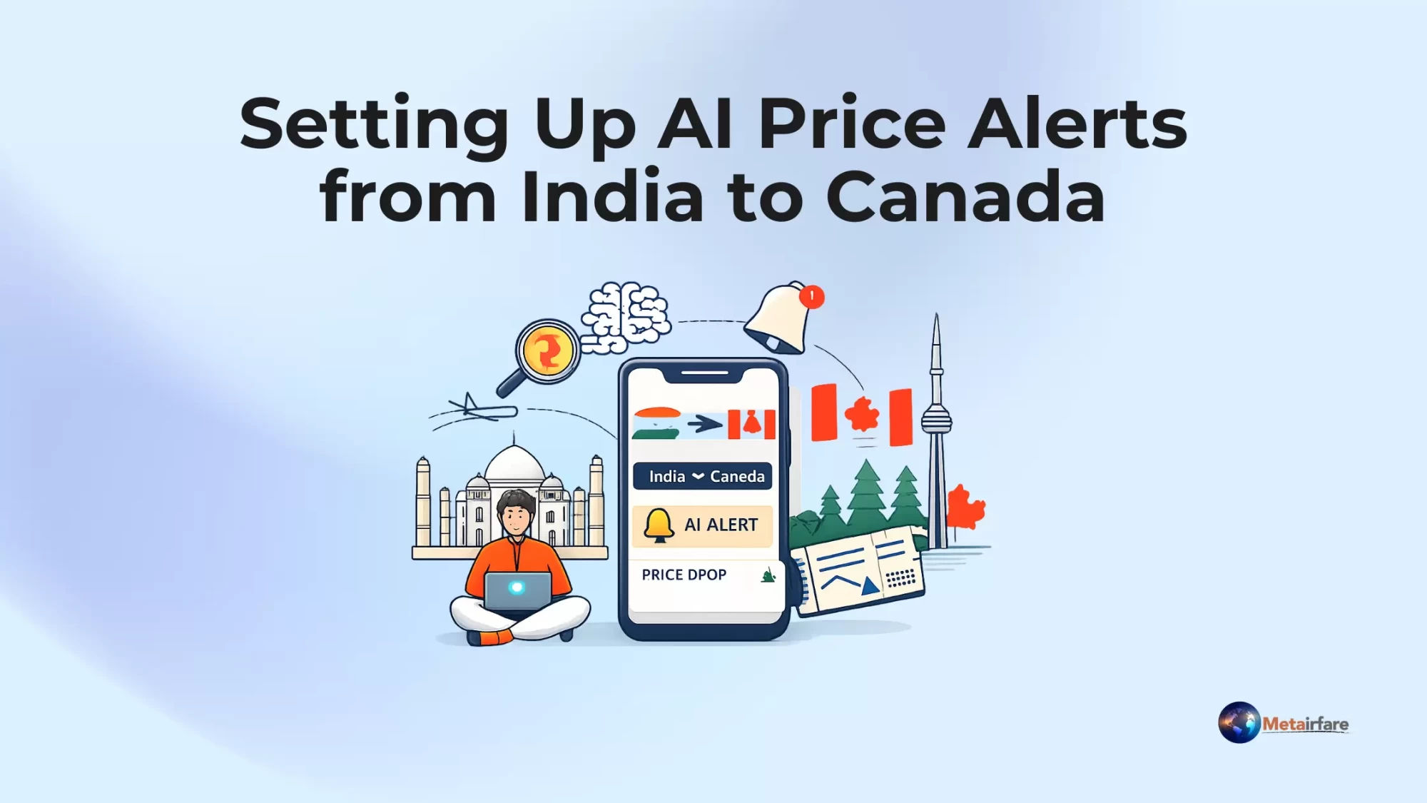 Setting Up AI Price Alerts from India to Canada